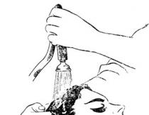 Подготовительные работы при мытье волос Лечебное мытье головы