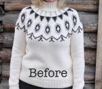 Hogyan készítsünk új pulóvert régi pulóverekből: gyapjútermékek DIY kardigán átalakítása ruhából