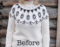 Cum să faci un pulover nou din pulovere vechi: refacerea produselor din lână cardigan DIY dintr-o rochie