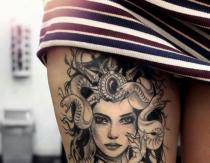 Medūzos tatuiruotė – prasmė ir dizainai mergaitėms ir vyrams